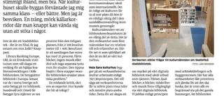 En fråga om kultursyn – utan svar 