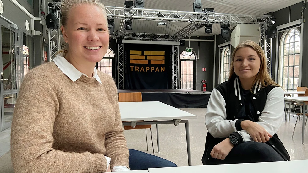 "Det finns en hunger efter att gå ut och umgås, men jag tror att alla kommer fortsätta tänka på att hålla avstånd", säger Désirée Gartmeister, platschef på Trappan. Annie Lindgren, driftchef, instämmer.