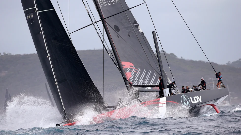 Supermaxin Comanche satte banrekord i kappseglingen Sydney-Hobart 2017. Arkivbild.