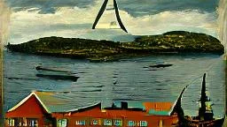 AI-genererad bild av Övertorneå. 