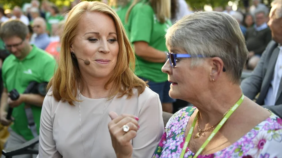 Annie Lööf och Maud Olofsson tillsammans i Almedalen tidigare i somras.  C är det mesta samarbetspartiet i kommunerna. Vilket inte speglas i riksretoriken.