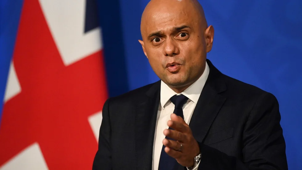 Storbritanniens hälsominister Sajid Javid. Arkivbild.