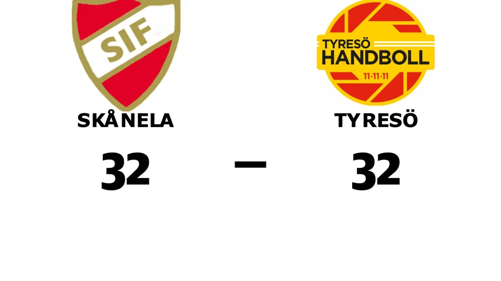 Skånela IF spelade lika mot Tyresö Handboll