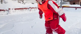 Här behövs is för barn att åka på