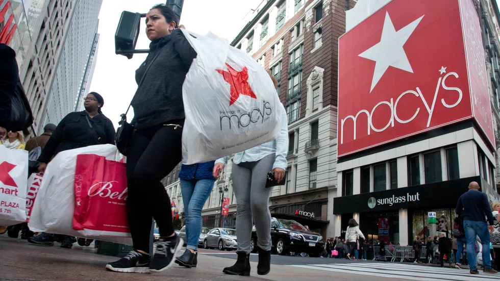Macy's varuhus vid Herald Square på Manhattan, New York. Arkivbild.