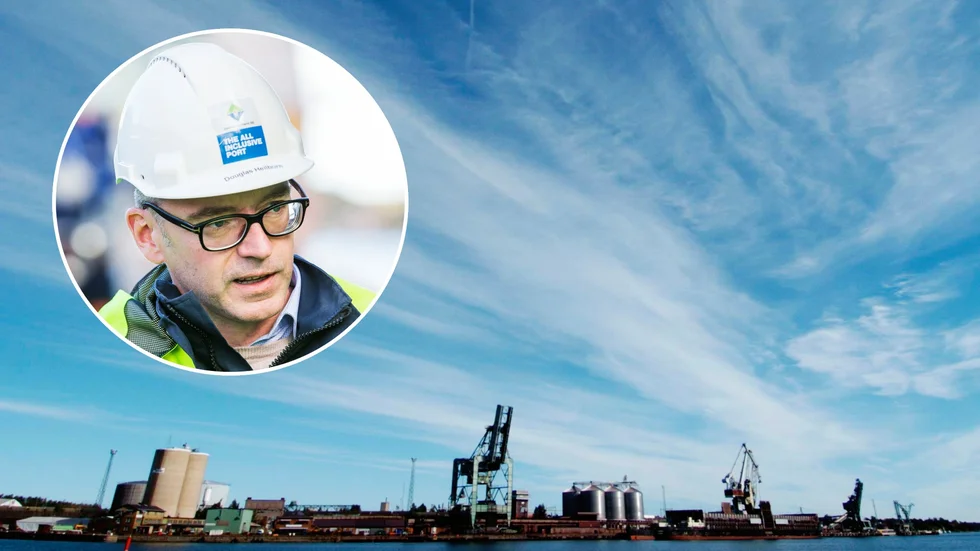 "Vi hanterar en del material med ryskt ursprung, men vi har inga ryska kunder direkt", säger Douglas Heilborn, vd för Oxelösunds hamn.