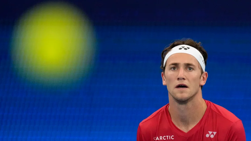 Det blir inget spel i Australian Open för skadade Casper Ruud. Arkivbild.