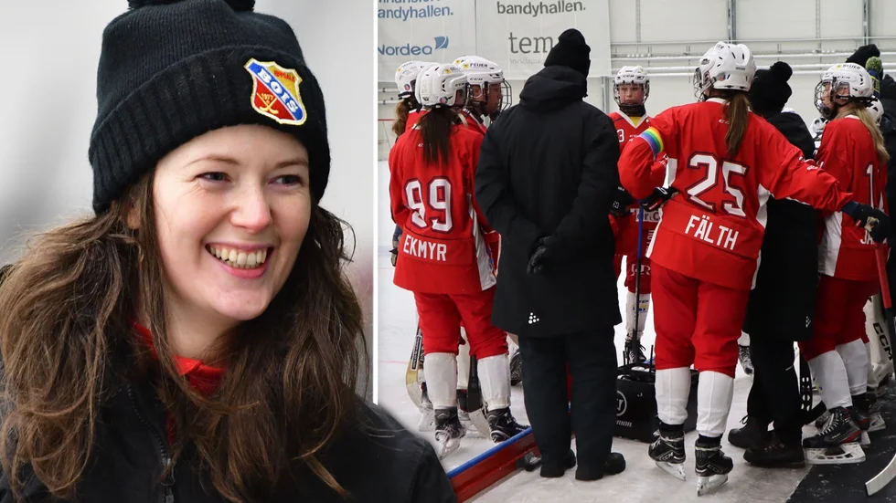Ebba Schotte och Uppsala Bois behöver vinna en match till för att nå semifinal. På onsdag spelar de hemma. Arkivbild.