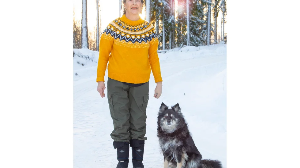 Utmärkelsen årets bragdhund 2023 tilldelas den elva år gamla finska lapphunden Saiva.