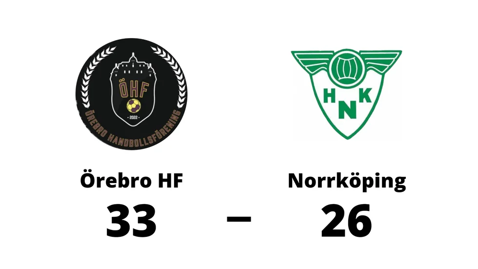 Örebro HF vann mot Norrköpings HK
