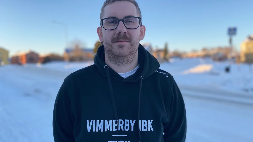 Samuel Gustavsson fick göra efterlängtad debut i A-laget för Vimmerby IBK senast.