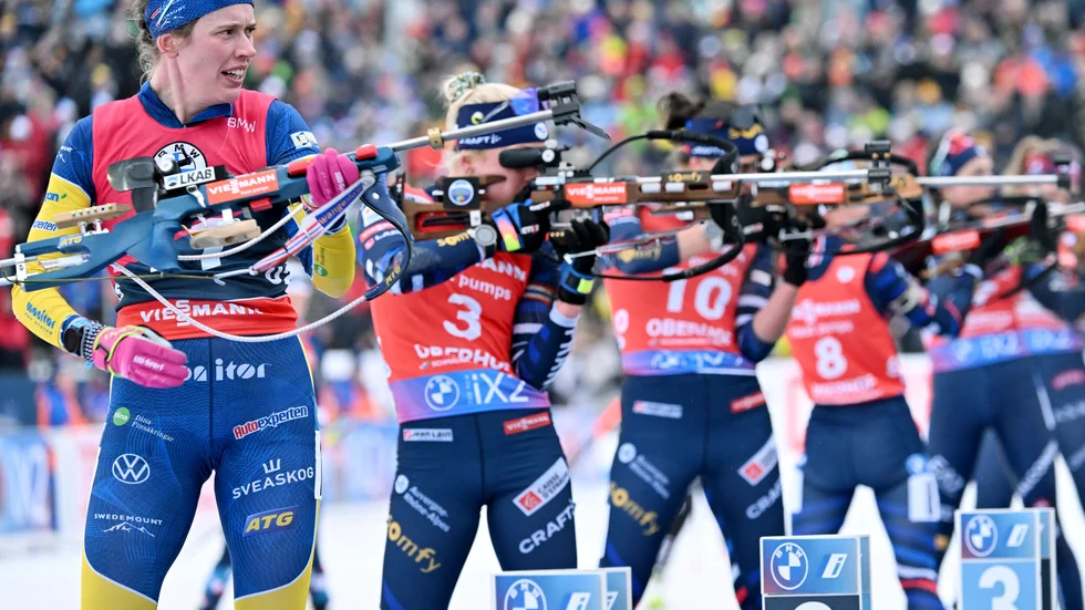 Elvira Öberg är en av flera svenskar som haft det kämpigt på skjutvallen senaste tävlingarna. (Arkivbild)