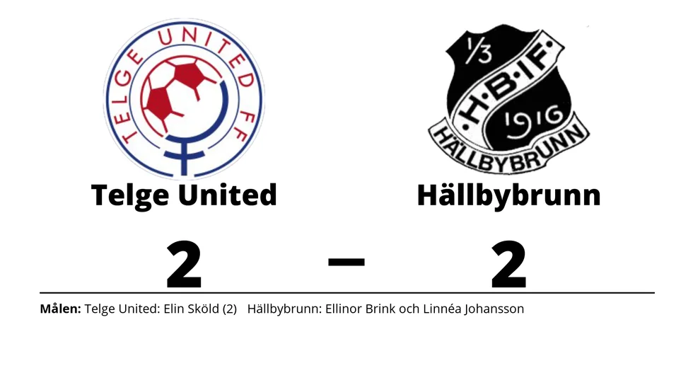 Telge United FF spelade lika mot Hällbybrunns IF