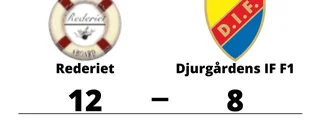Rederiet segrare hemma mot Djurgårdens IF F1