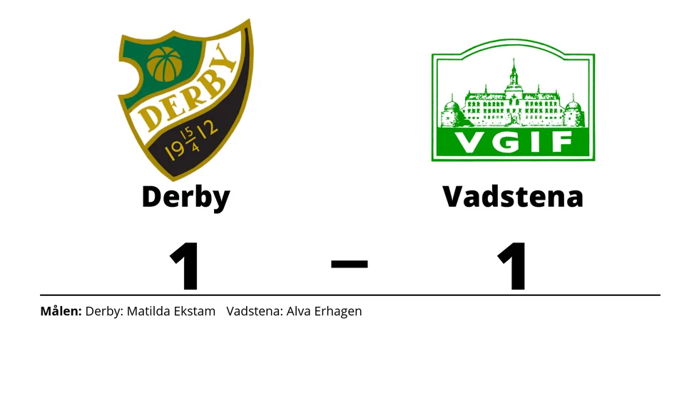 BK Derby spelade lika mot Vadstena GIF