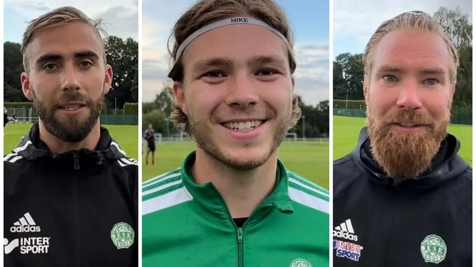 Försvarsklippan Martin Lönneberg, Nyförvärvet Sebastian Brolin och tränaren Henrik Norrström i ESK vid höststarten. Laget är först ut av Enköpings division 3-lag med match mot Märsta på torsdag. Men redan på lördagen spelar laget en träningsmatch mot Köpings FF på bortaplan.