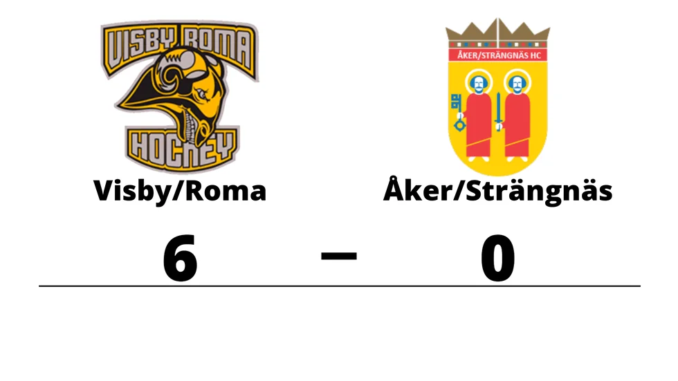 Visby/Roma HK vann mot Åker/Strängnäs HC