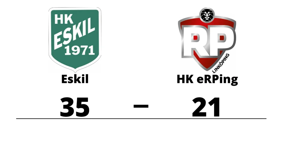 HK Eskil vann mot HK eRPing