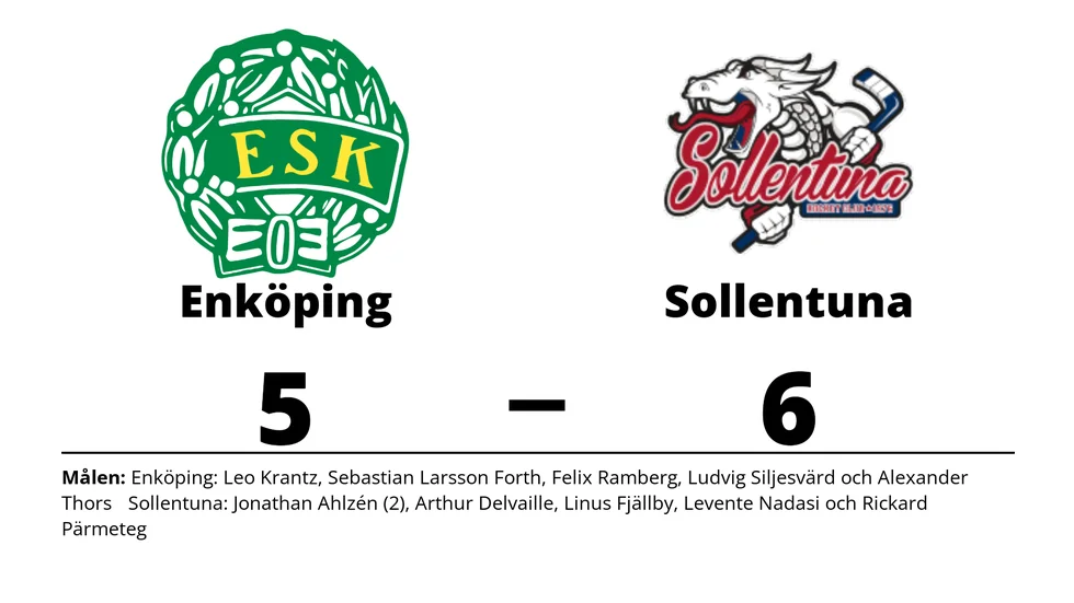 Enköpings SK HK förlorade mot Sollentuna HC