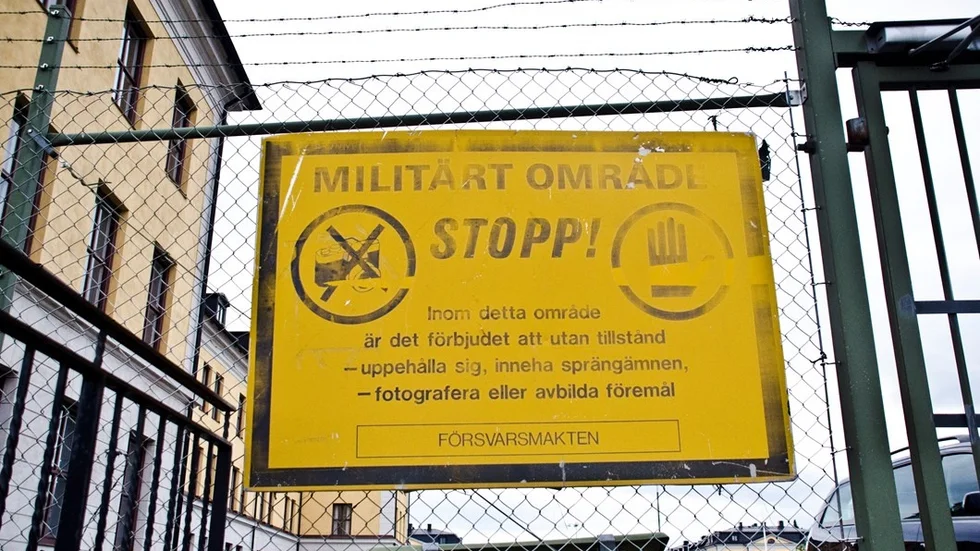 Skylt utanför I19 Boden