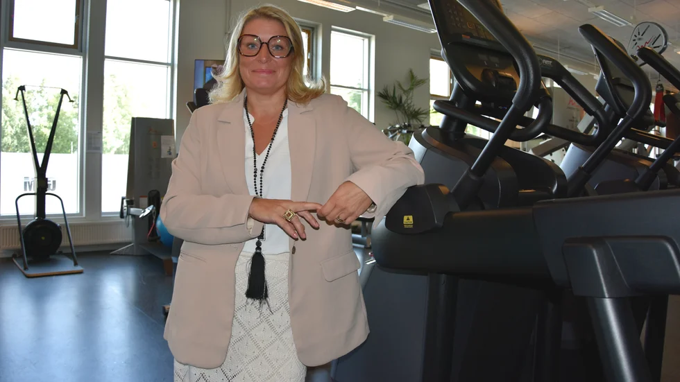 "Vi kommer att följa den utlovade förändringen verkligen verkställs efter årsskiftet" säger Linda Frohm, här i det kommunala gymmet.