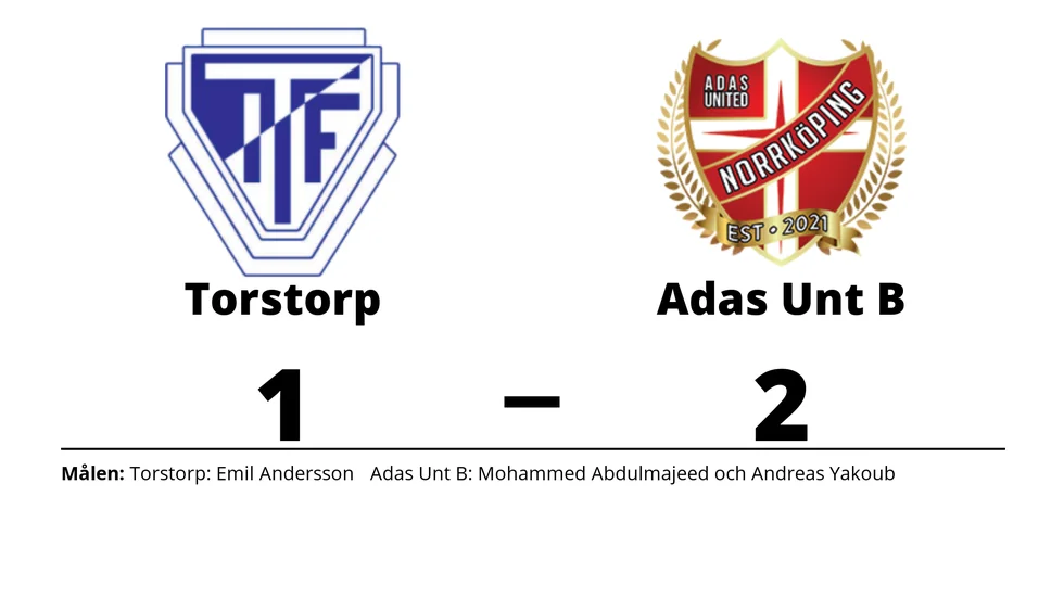 Torstorps IF förlorade mot Adas United IF B