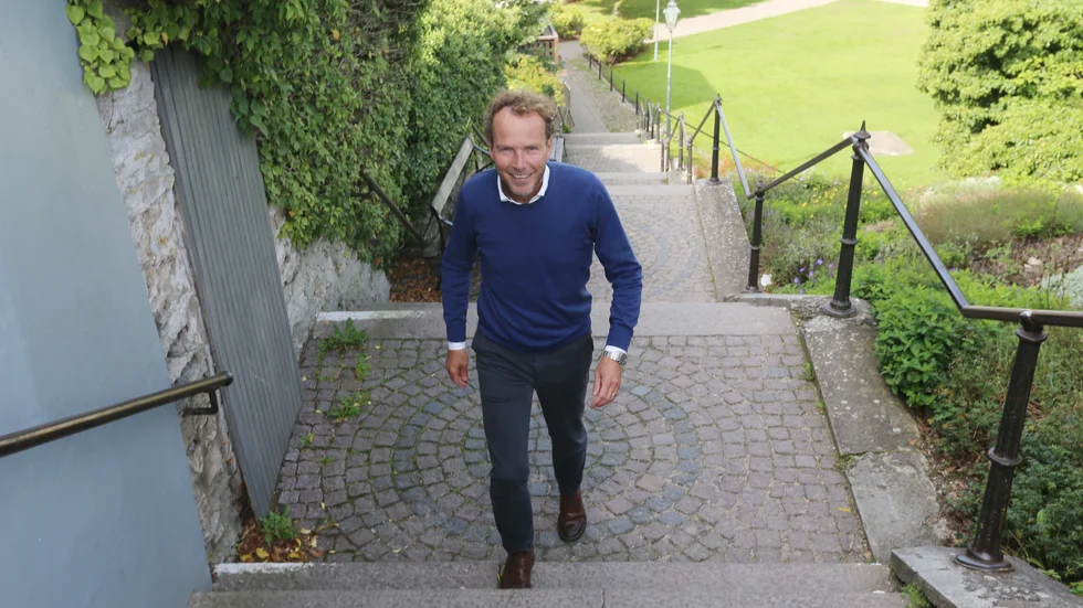 Efter tio år som vd på Caspeco i Uppsala förlägger Krister Fingal sin arbetstid på Gotland och slipper pendla.