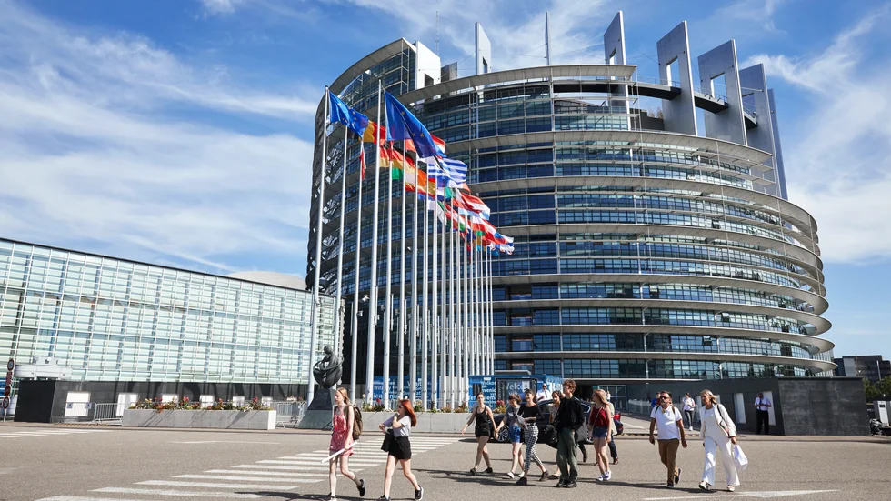 Europaparlamentets officiella säte i Strasbourg.