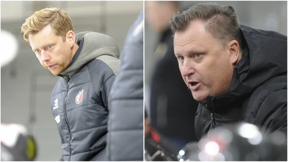 Filip Algemans och Björn Olssons mannar gör upp på söndag på Rosvalla. Filip var NSK:s tränare förra säsongen, Björn är tränare den här säsongen.