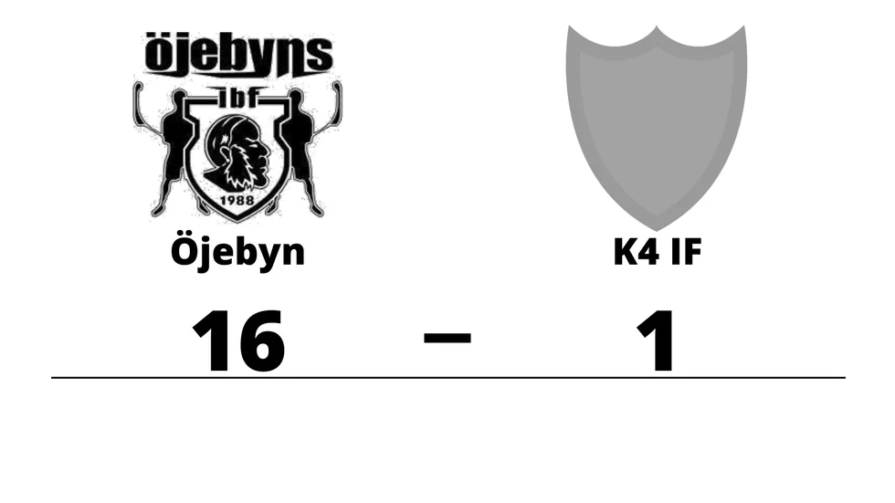 Öjebyns IBF vann mot K 4 IF