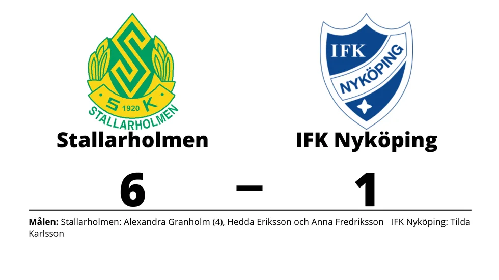 Stallarholmens SK vann mot IFK Nyköping
