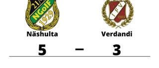 Segersviten sprack för Verdandi mot Näshulta