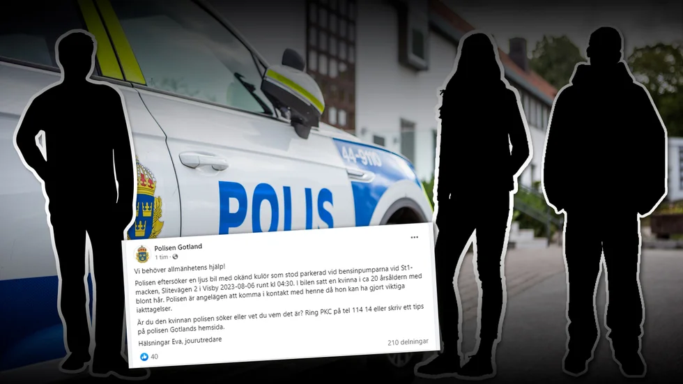 Gotlandspolisen har på sin Facebook-sida sökt efter ett vittne till mc-rånet.