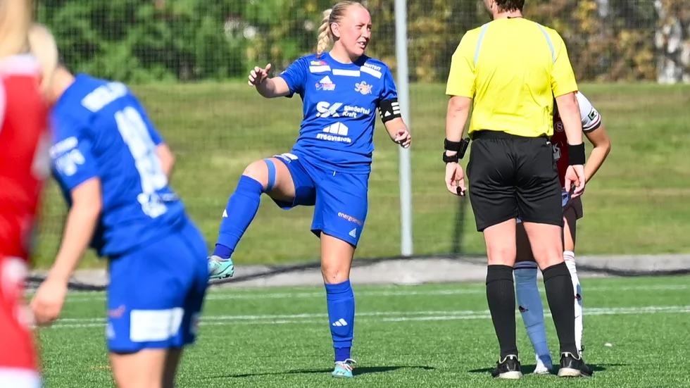 Emma Burman blev matchens lirare i Sunnanå. Hon vann många tuffa dueller.