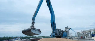 Ukrainas export minskade med en tredjedel