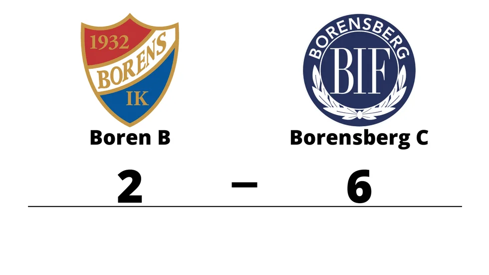 Borens IK B förlorade mot Borensbergs IF FK C