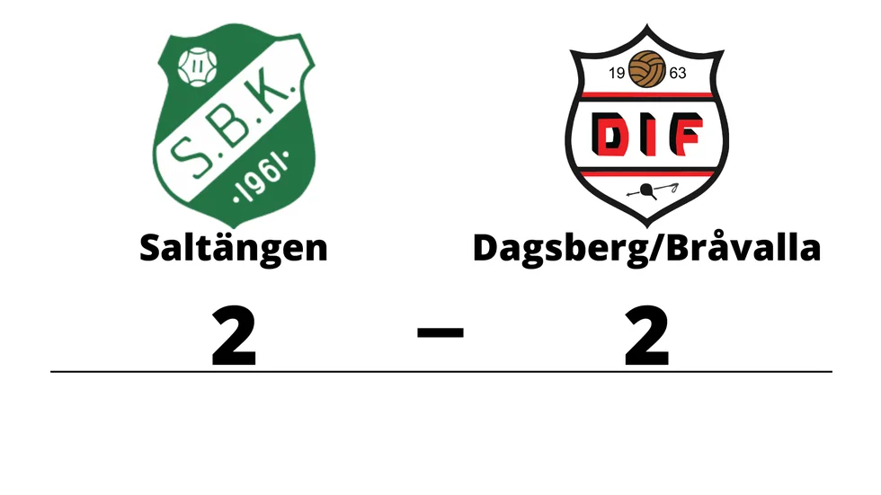 Saltängens BK spelade lika mot Dagsberg/Bråvalla