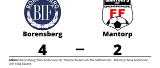 Borensberg segrare hemma mot Mantorp