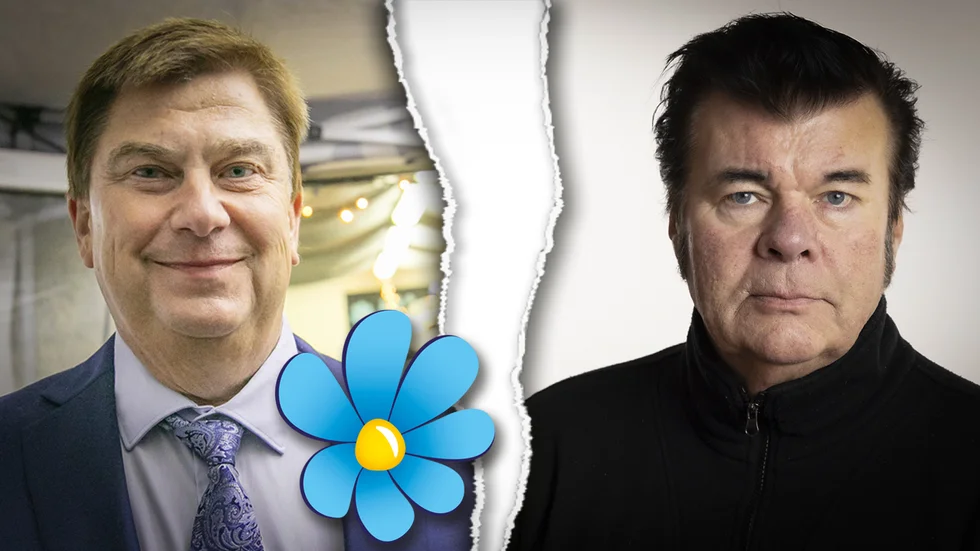 Michael Stenberg (till höger) valdes in i regionfullmäktige för Sverigedemokraterna vid valet 2022. På onsdagen meddelade han att han lämnar partiet. Samtidigt riktar han hård kritik mot dess lokala ordförande Lars Engelbrektsson.