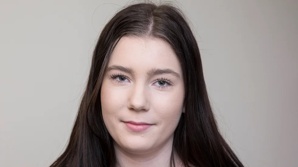 Anni Magnusson körde in som trea på Axevalla med sin Moons Engla.