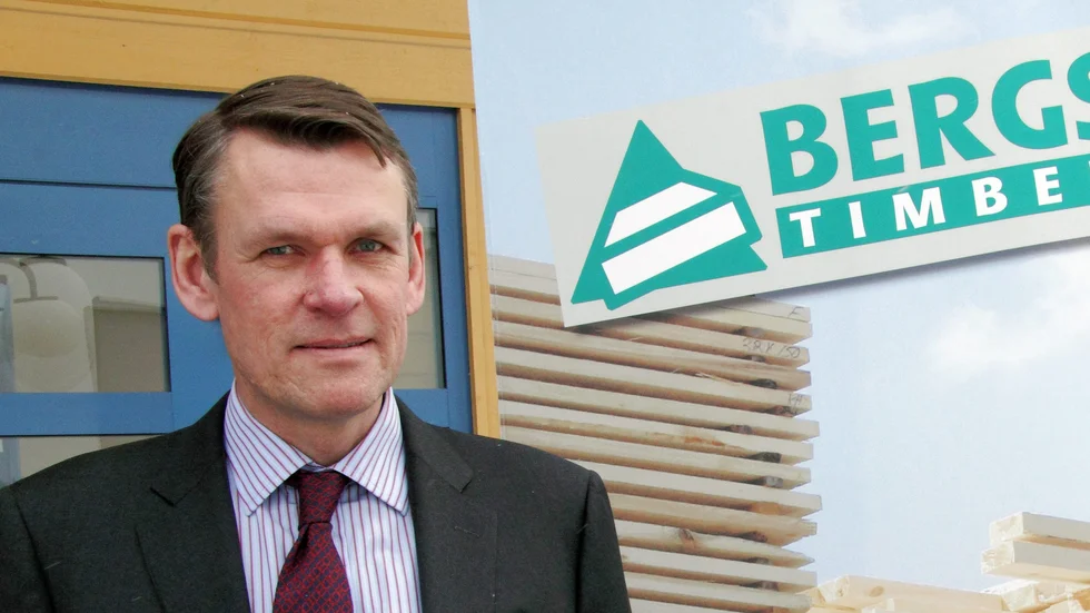 Peter Nilsson, vd och koncernchef för Bergs Timber.