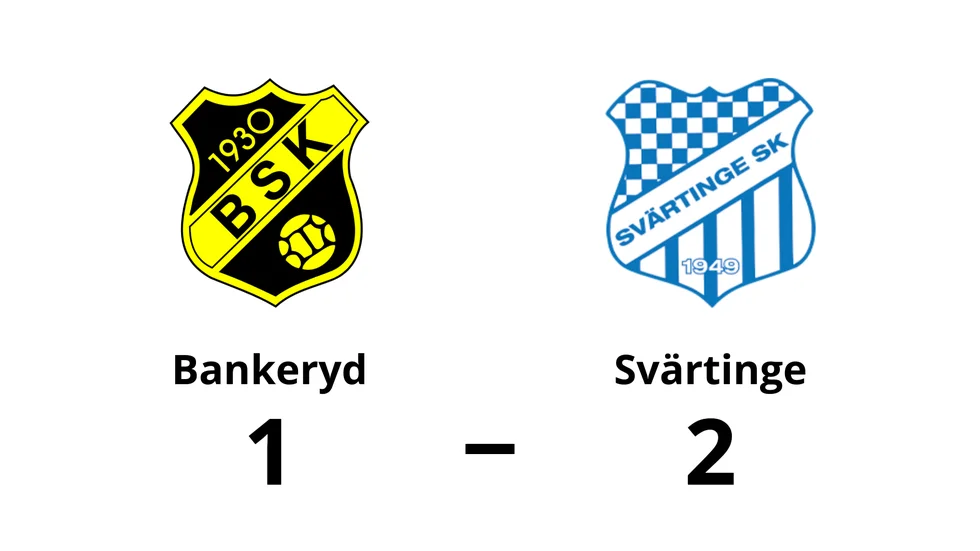 Bankeryd förlorade mot Svärtinge SK