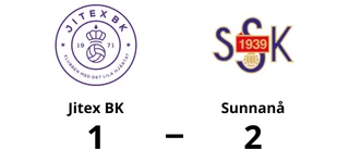 Tuff match slutade med seger för Sunnanå mot Jitex BK
