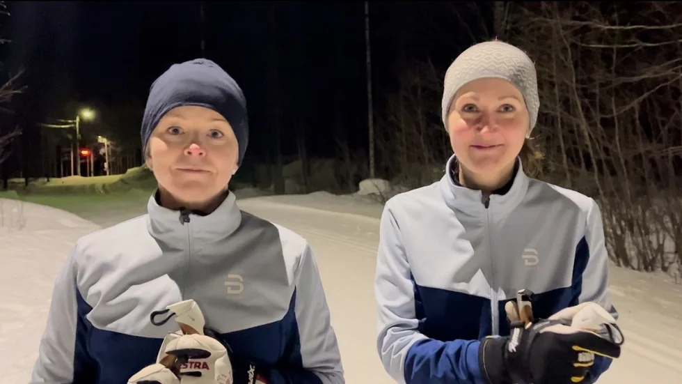 Jennie Sirkka och Erica Larsson åker sitt andra vasalopp på söndag. Båda bor i Piteå, de jobbar tillsammans och tävlar för XC Pite.