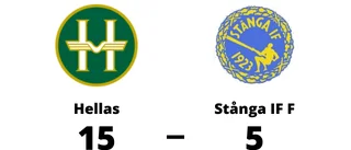 Bottennapp för Stånga IF F borta mot Hellas