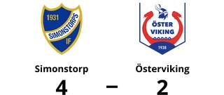 Stark seger för Simonstorp i toppmatchen mot Österviking