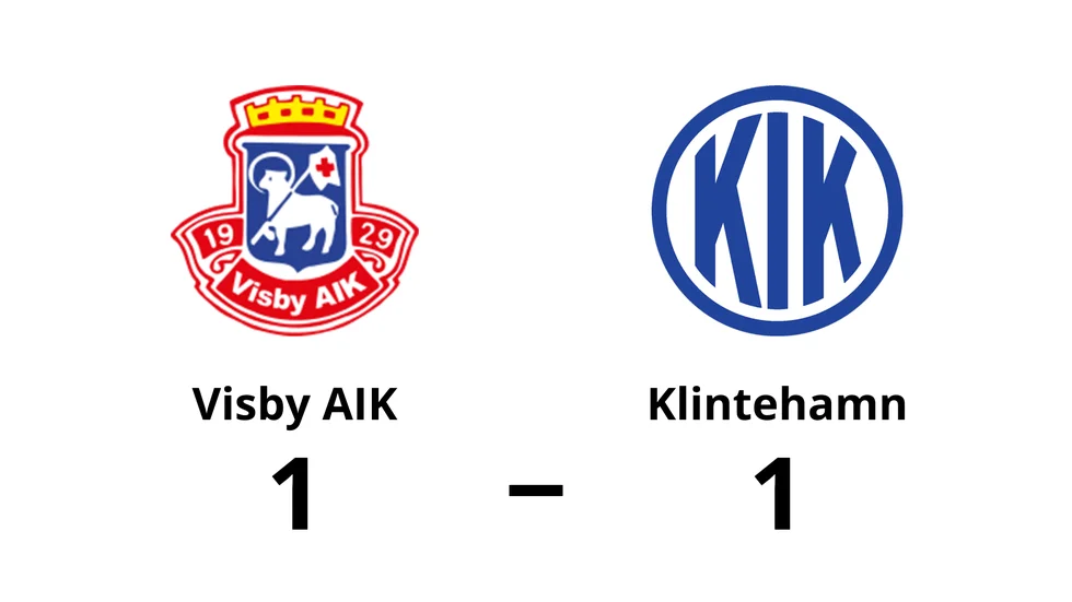 Visby AIK spelade lika mot Klintehamns IK