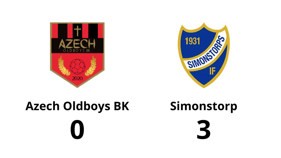 Azech Oldboys BK förlorade mot Simonstorps IF