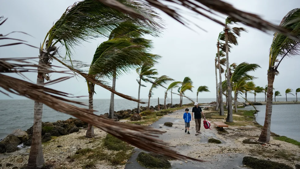 Blåsigt i Miami. Orkansäsongen i Atlanten väntas bli ovanligt intensiv. Arkivbild.