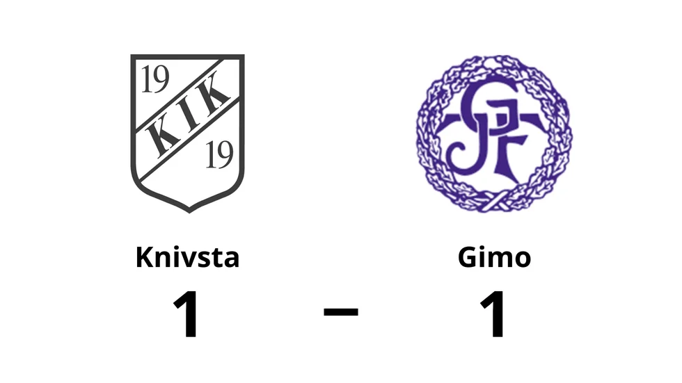 Knivsta IK spelade lika mot Gimo IF FK